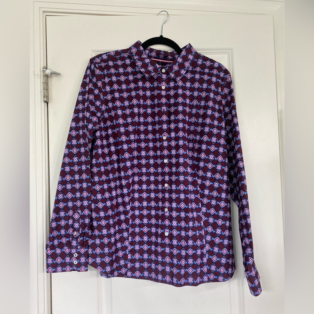 Talbots Multi Colored Patterned Button Down NWT